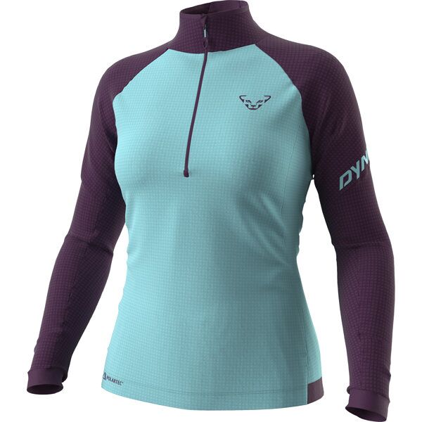 dynafit speed polartec® 1/2 zip - felpa in pile - donna light blue/dark violet xs