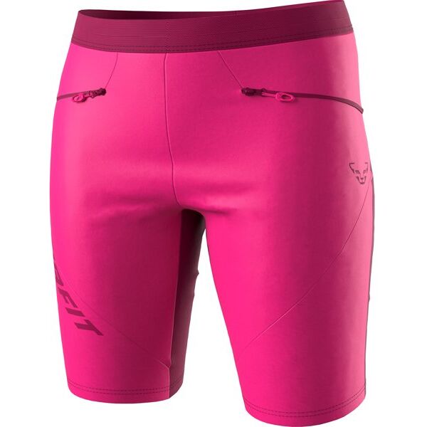 dynafit traverse dst w- pantaloni corti alpinismo - donna pink/purple l