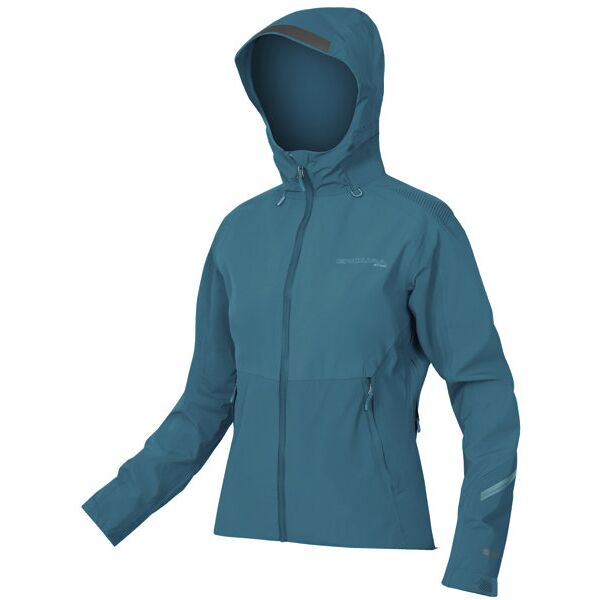 endura w mt500 waterproof - giacca ciclismo - donna light blue l