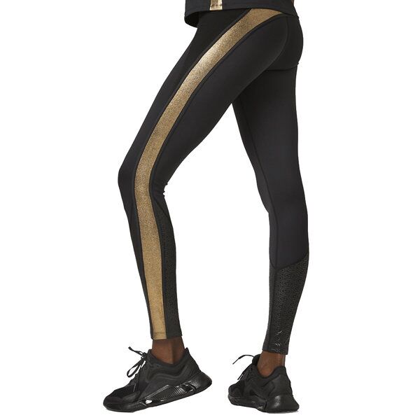 goldbergh selena - pantaloni fitness - donna black/gold m