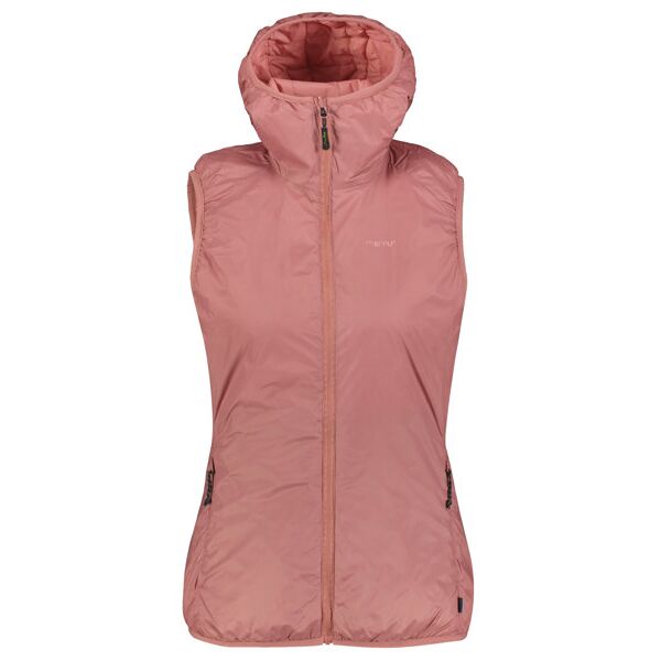 meru naknek hoodie padded w - gilet trekking - donna red xs