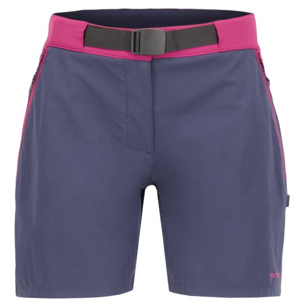 meru rotorua shorts w - pantaloni corti trekking - donna blue/pink l