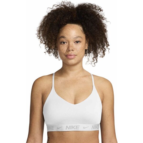 nike indy pad w - reggiseno sportivo sostegno leggero - donna white xs