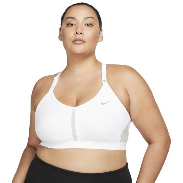 nike indy w - reggiseno sportivo basso sostegno - donna white xs