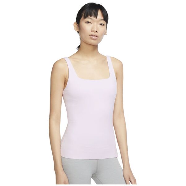 nike yoga luxe w shelf-brata - top fitness - donna pink m