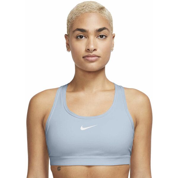 nike swoosh w - reggiseno sportivo medio sostegno - donna light blue xl