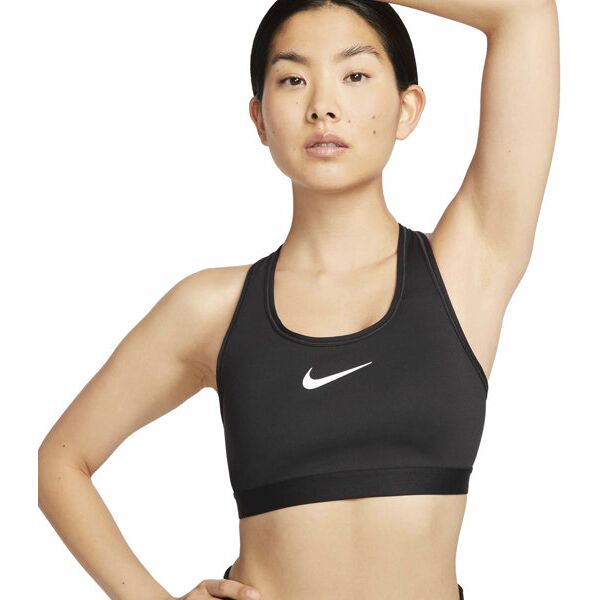 nike swoosh w - reggiseno sportivo alto sostegno - donna black 34d