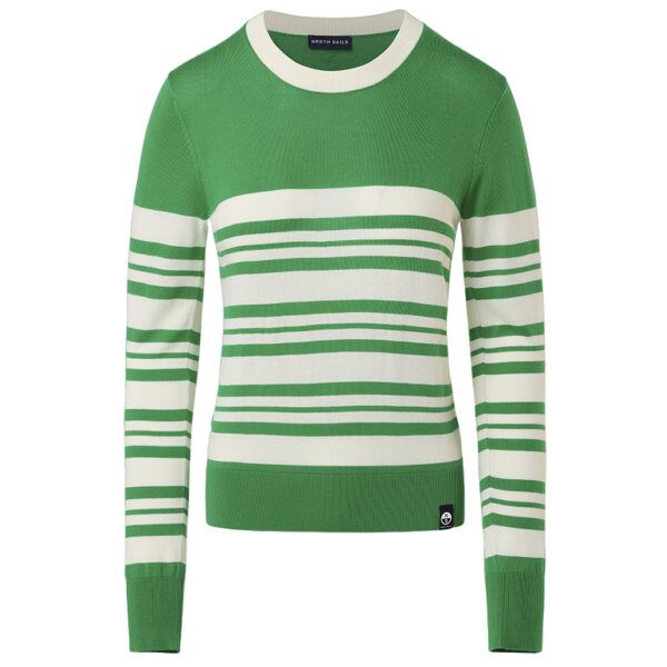 north sails crewneck 14gg - maglione - donna green/white xl