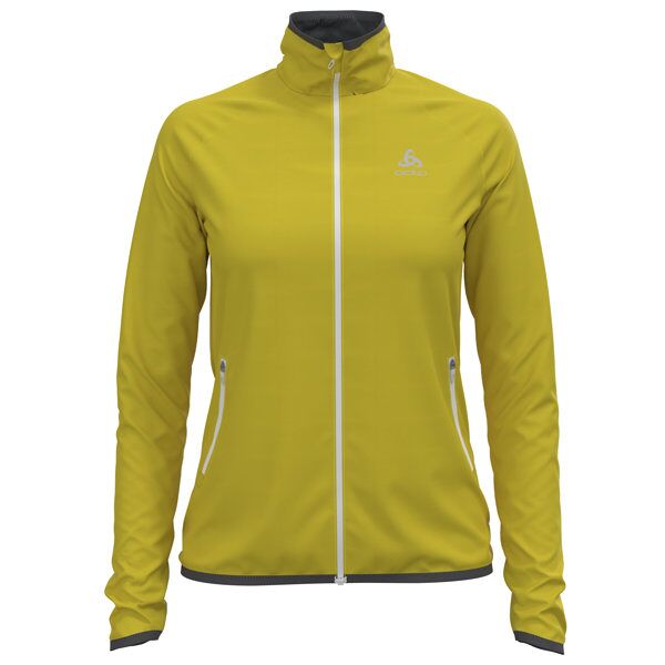 odlo carve ceramiwarm midlayer - felpa in pile - donna yellow m