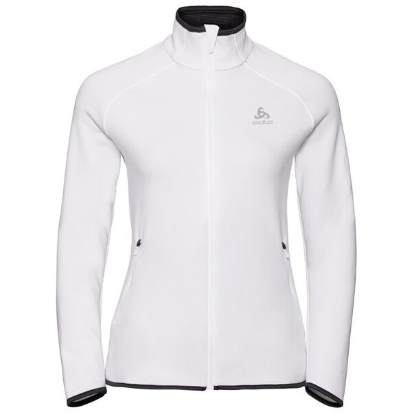 odlo carve ceramiwarm midlayer - felpa in pile - donna white xl