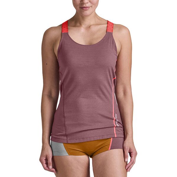ortovox 150 essential w - maglietta tecnica senza maniche - donna rose/red xl
