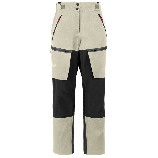 salewa sella 3l ptxr - pantaloni scialpinismo - donna light brown/black i44 d38