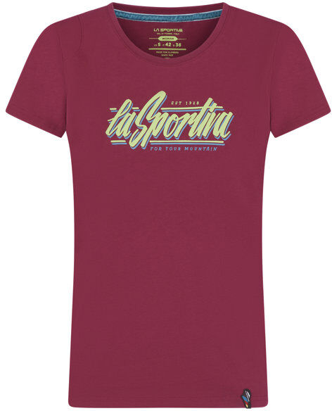 la sportiva retro - t-shirt arrampicata - donna red xs