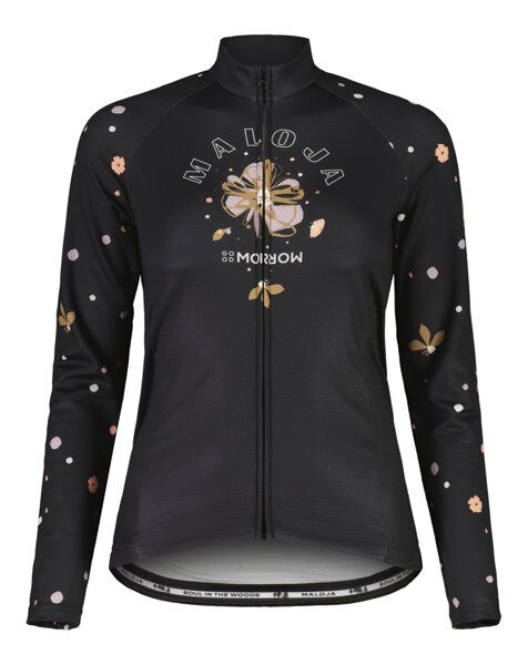 maloja tennom. 1/1 - maglia ciclismo - donna black xs