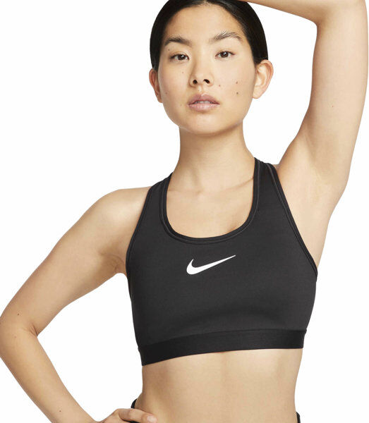 nike swoosh w - reggiseno sportivo alto sostegno - donna black 34d