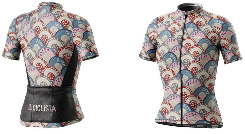 Biciclista Right On W - maglia ciclismo - donna Beige/Red/Pink/Blue S