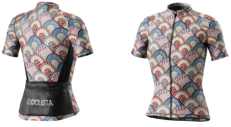 Biciclista Right On W - maglia ciclismo - donna Beige/Red/Pink/Blue L