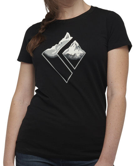Black Diamond W Mountain Logo SS - T-shirt - donna Black XS