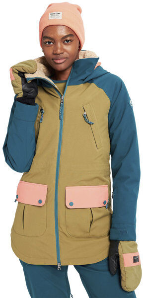 Burton Prowess - giacca snowboard - donna Light Brown/Blue/Light Pink XS