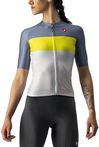 Castelli Aero Pro W - maglia ciclismo - donna SILVER GRAY/SULPHUR-LIGHT STEE L