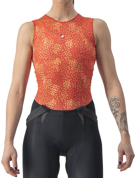 Castelli Pro Mesh 4 W - maglietta tecnica senza maniche - donna Orange XS