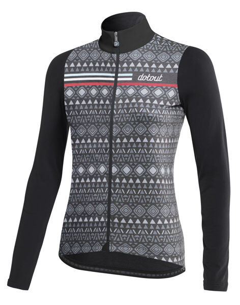 Dotout Fanatica wool - maglia ciclismo maniche lunghe - donna Grey/Black L