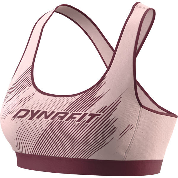 Dynafit Alpine Graphic W - reggiseno sportivo alto sostegno - donna Dark Red/Light Pink XL
