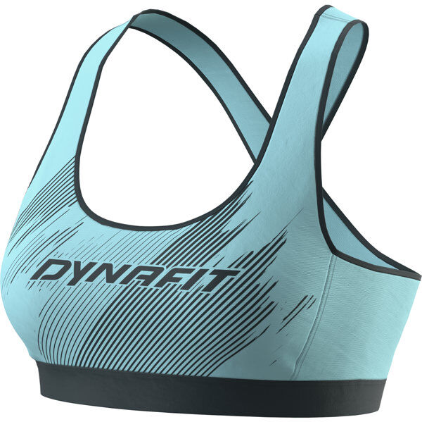 Dynafit Alpine Graphic W - reggiseno sportivo alto sostegno - donna Light Blue/Dark Blue XS