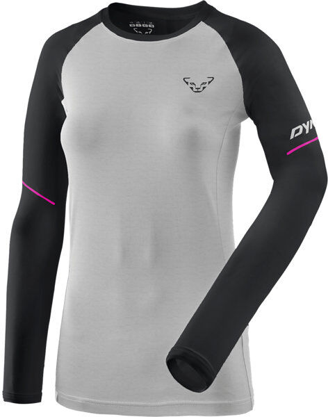 Dynafit Alpine Pro - maglia a manica lunga - donna Light Grey/Black/Pink I42 D36