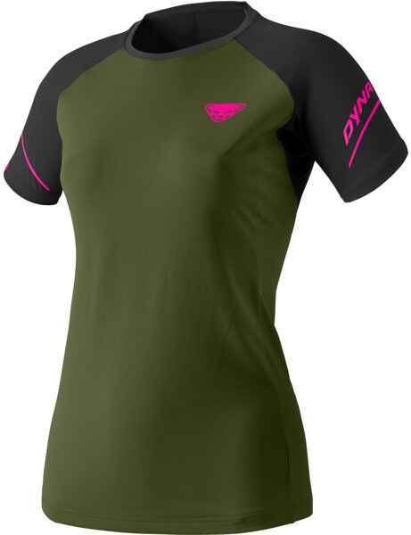 Dynafit Alpine Pro - maglia trail running - donna Dark Green/Black/Pink I44 D38