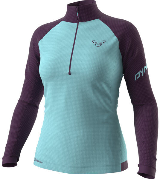 Dynafit Speed Polartec® 1/2 Zip - felpa in pile - donna Light Blue/Dark Violet XS