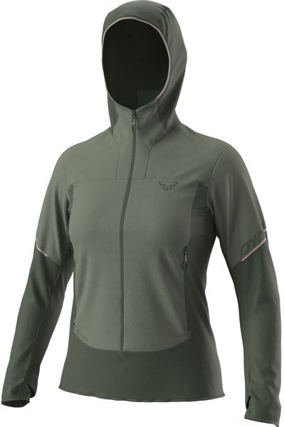 Dynafit Traverse Alpha Hooded W - giacca ibrida - donna Green S