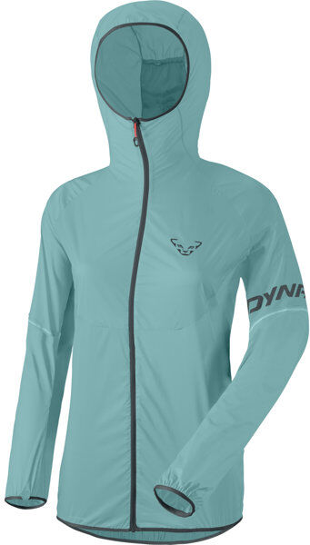 Dynafit Vertical Wind - giacca trail running con cappuccio - donna Light Blue/Dark Blue I48 D42