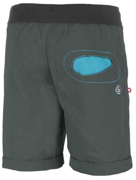 E9 Onda - pantaloni corti arrampicata - donna Dark Grey/Light Blue XS