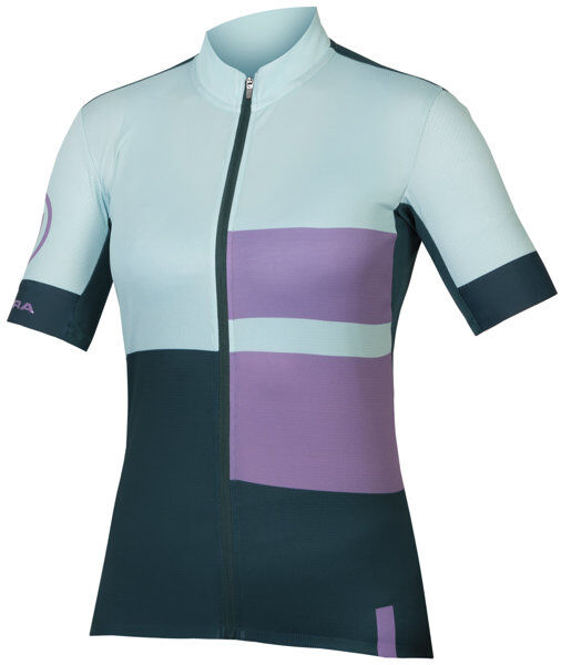 Endura W FS260 Print S/S - maglia ciclismo - donna Blue/Violet L