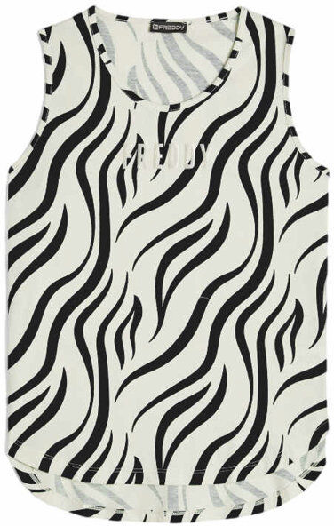 Freddy Top W - donna White/Black XS