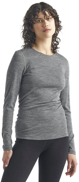 Icebreaker Merino 200 Oasis - maglietta tecnica a maniche lunghe - donna Grey L