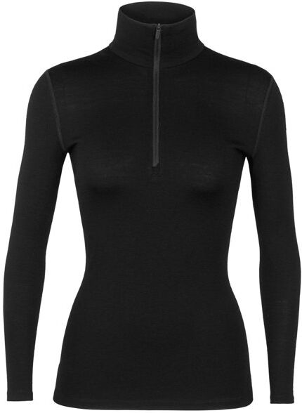 Icebreaker Merino 260 Tech Half Zip - maglietta tecnica a maniche lunghe - donna Black XL