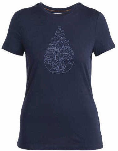 Icebreaker Merino W 150 Tech Lite III - T-shirt - donna Dark Blue XS