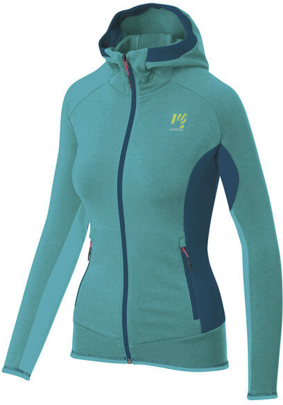 Karpos Mezzodi Hoodie - felpa in pile - donna Light Blue/Blue 2XL