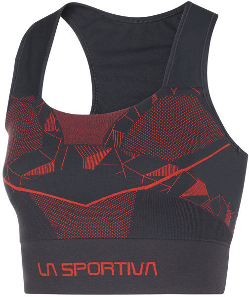 La Sportiva Focus II W - reggiseno sportivo basso sostegno - donna Black/Red XS