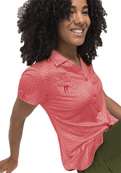 Maier Sports Lleyn W - camicia a maniche corte - donna Light Red 50