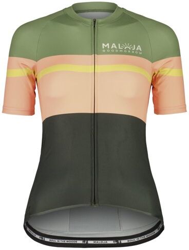 maloja MadrisaM. - maglia ciclismo - donna Green/Orange/Black S