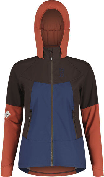 maloja SchareckM. W - giacca sci da fondo - donna Brown/Blue/Red M