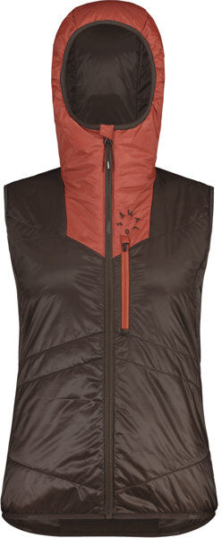 maloja TraminaM. - gilet - donna Dark Brown/Red S