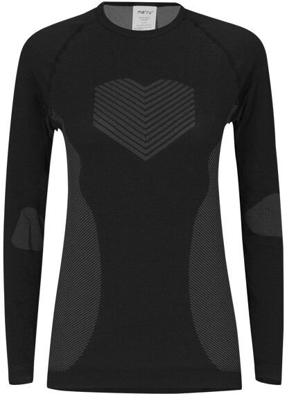 Meru Atka LS - maglietta tecnica - donna Black M