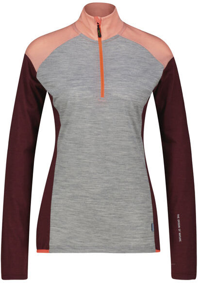 Meru Vordingborg W - felpa in pile - donna Grey/Dark Red/Orange I50 D44