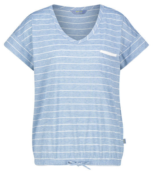 Meru Windhoek Drirelease S/S - t-shirt trekking - donna Light Blue/White M