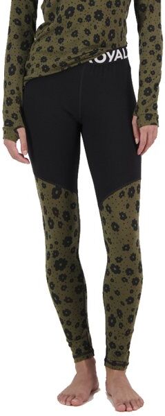 Mons Royale Cascade Merino Flex 200 - calzamaglia - donna Black/Green L