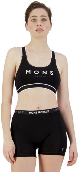 Mons Royale Stella X-Back - reggiseno sportivo a basso sostegno - donna Black XS